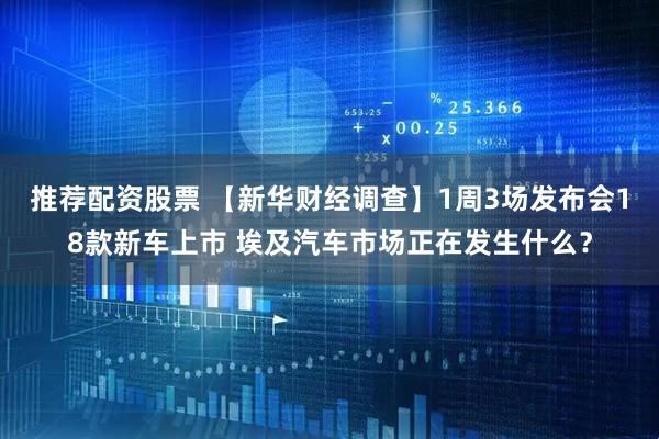 推荐配资股票 【新华财经调查】1周3场发布会18款新车上市 埃及汽车市场正在发生什么?